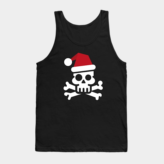 Santa Skull Tank Top by bembureda